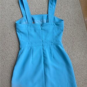 Amanda Uprichard Vibrant Blue Mini Dress